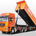 Lufeng 3 Axles Side Tipper Tractor Truck with Dump Trailer for Sale